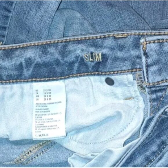 American Eagle Mens 360 Degree Extreme Flex Blue Slim Jeans 29x30 - Picture 6 of 8